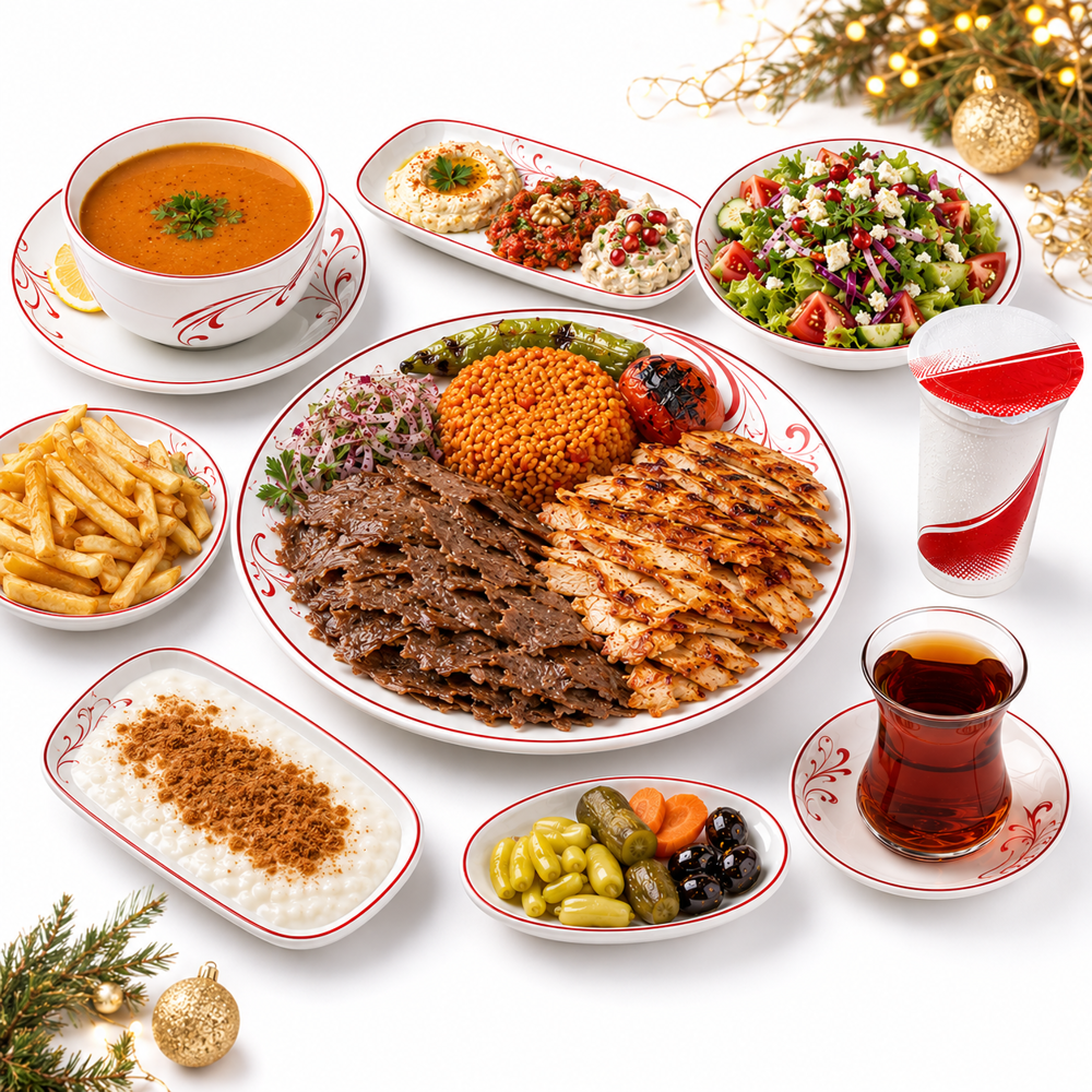Karışık Döner Yılbaşı Menüsü